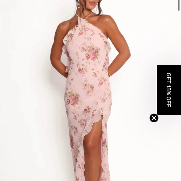 Petal & Pup Pink Floral Maxi Dress - Picture 2 of 5